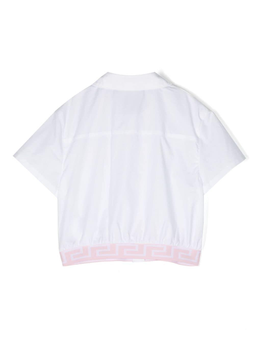Camicia bianco/rosa bambina 10126731A09186 2W310 VERSACE 