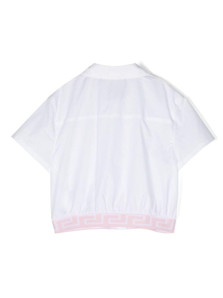 Camicia bianco/rosa bambina 10126731A09186 2W310 VERSACE 