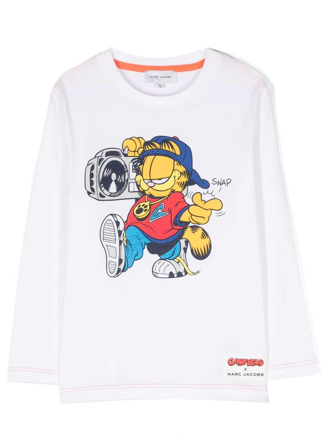 T-shirt bianca bambino con stampa multicolor W25611 10P Marc Jacobs Kids 