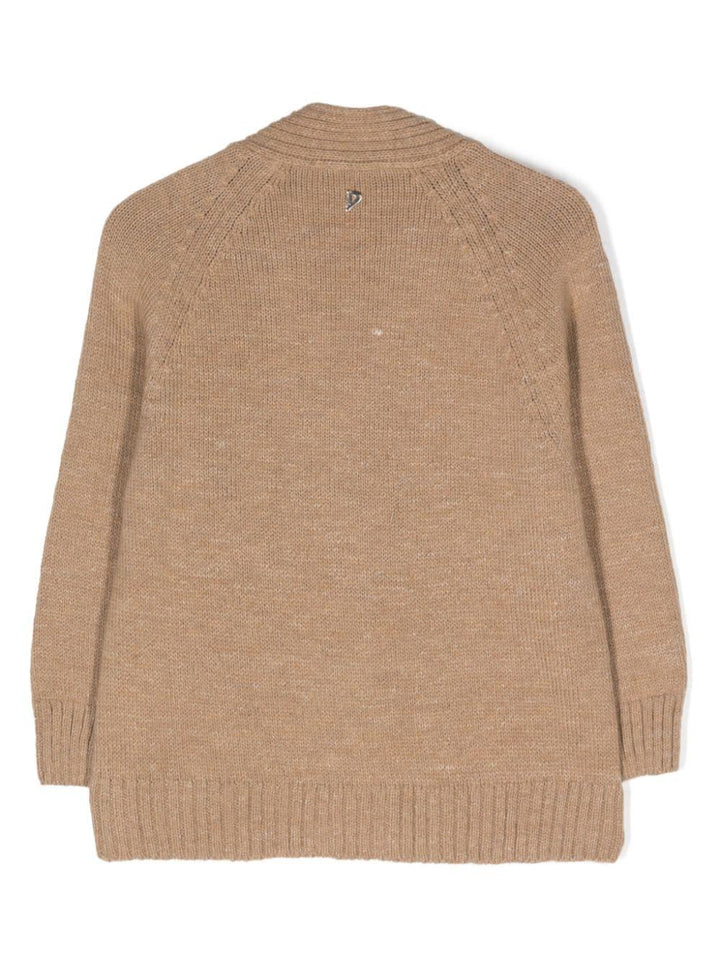 Cardigan beige bambina