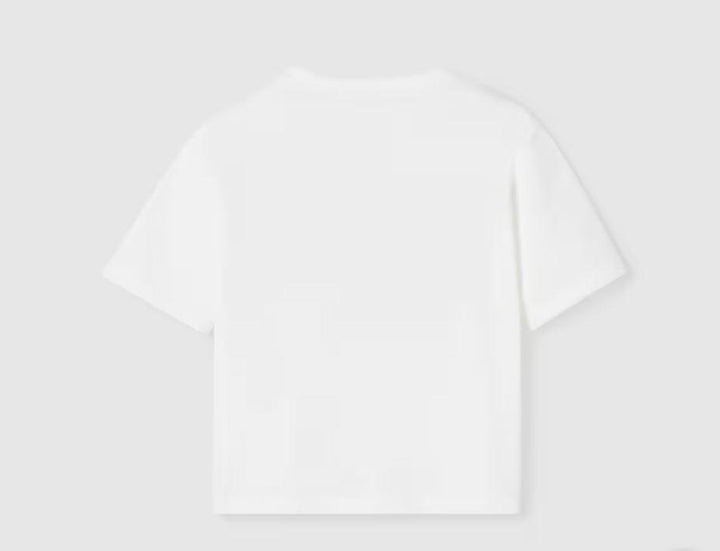 t-shirt bianca bambina 835229XJHFJ 9214 GUCCI KIDS 