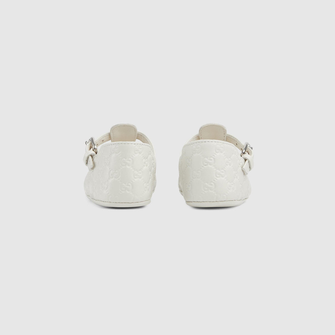 ballerina bianca neonata 812566AAEDF 9050 GUCCI KIDS 