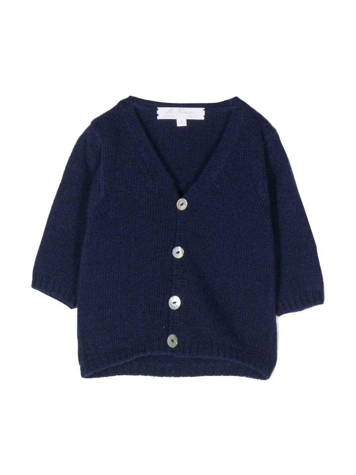 Cardigan blu neonato