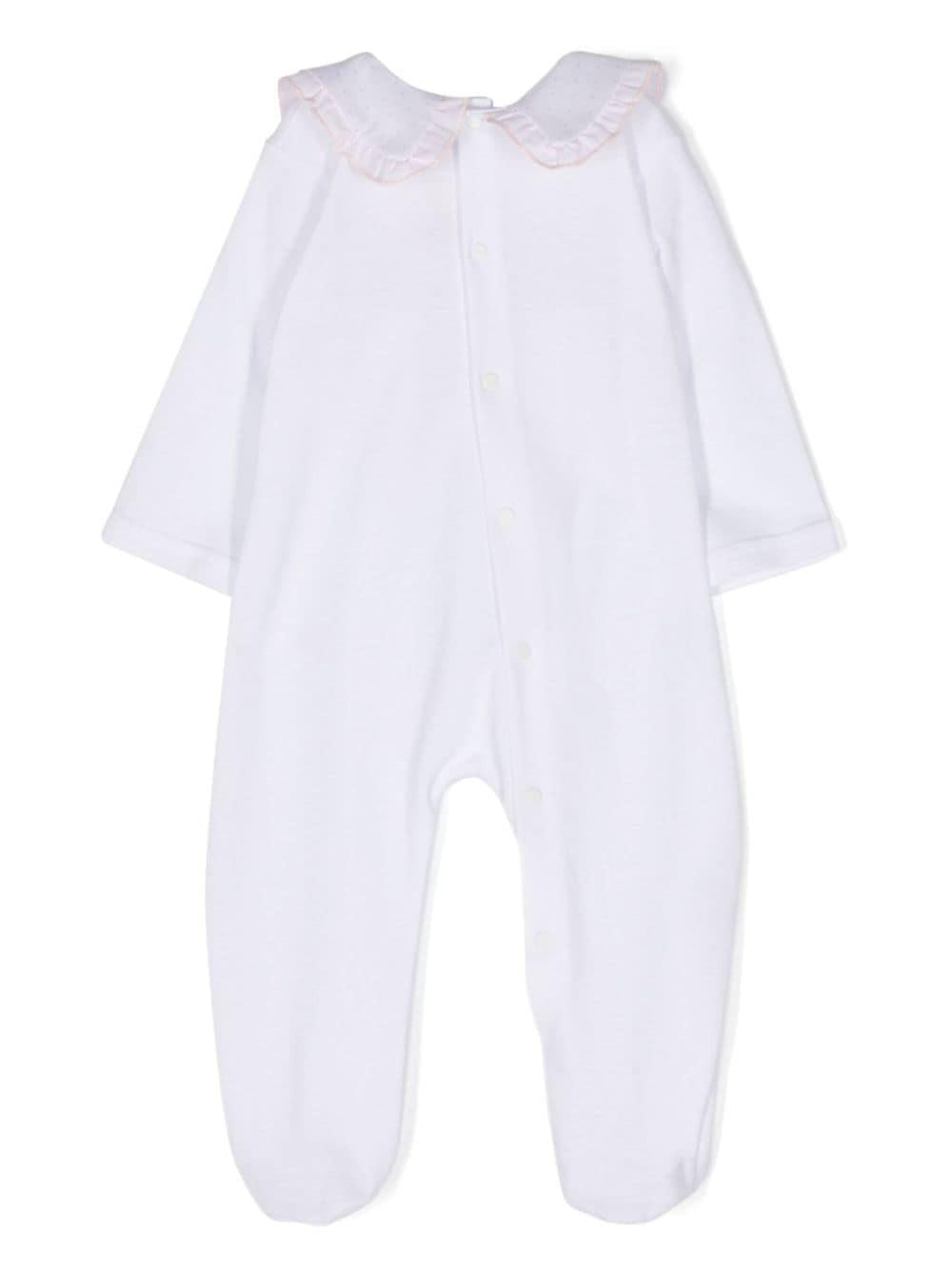 Pigiama bianco/rosa neonata