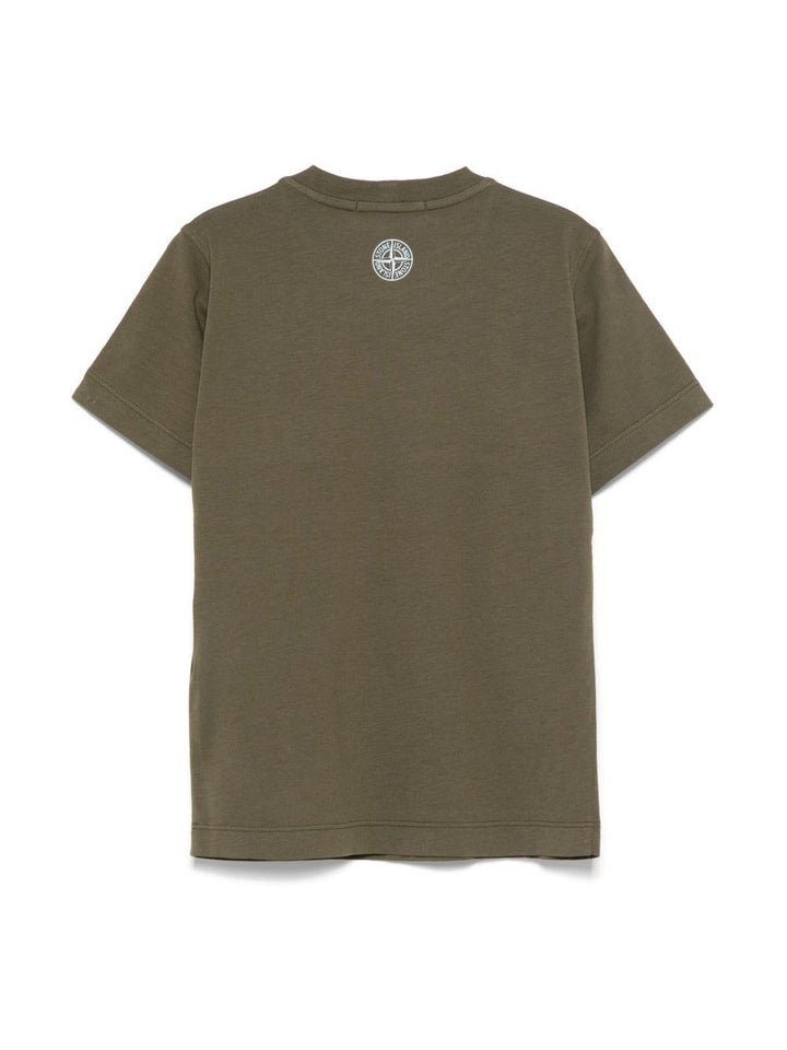 t-shirt verde bambino