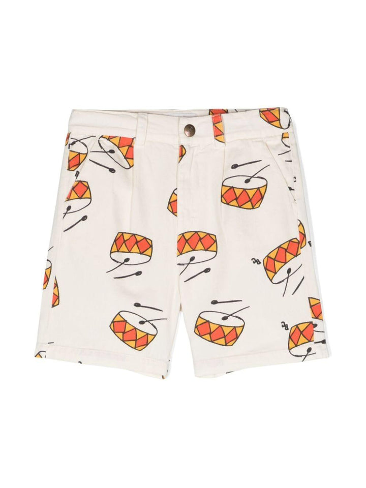 Shorts bianco/multicolore bambino