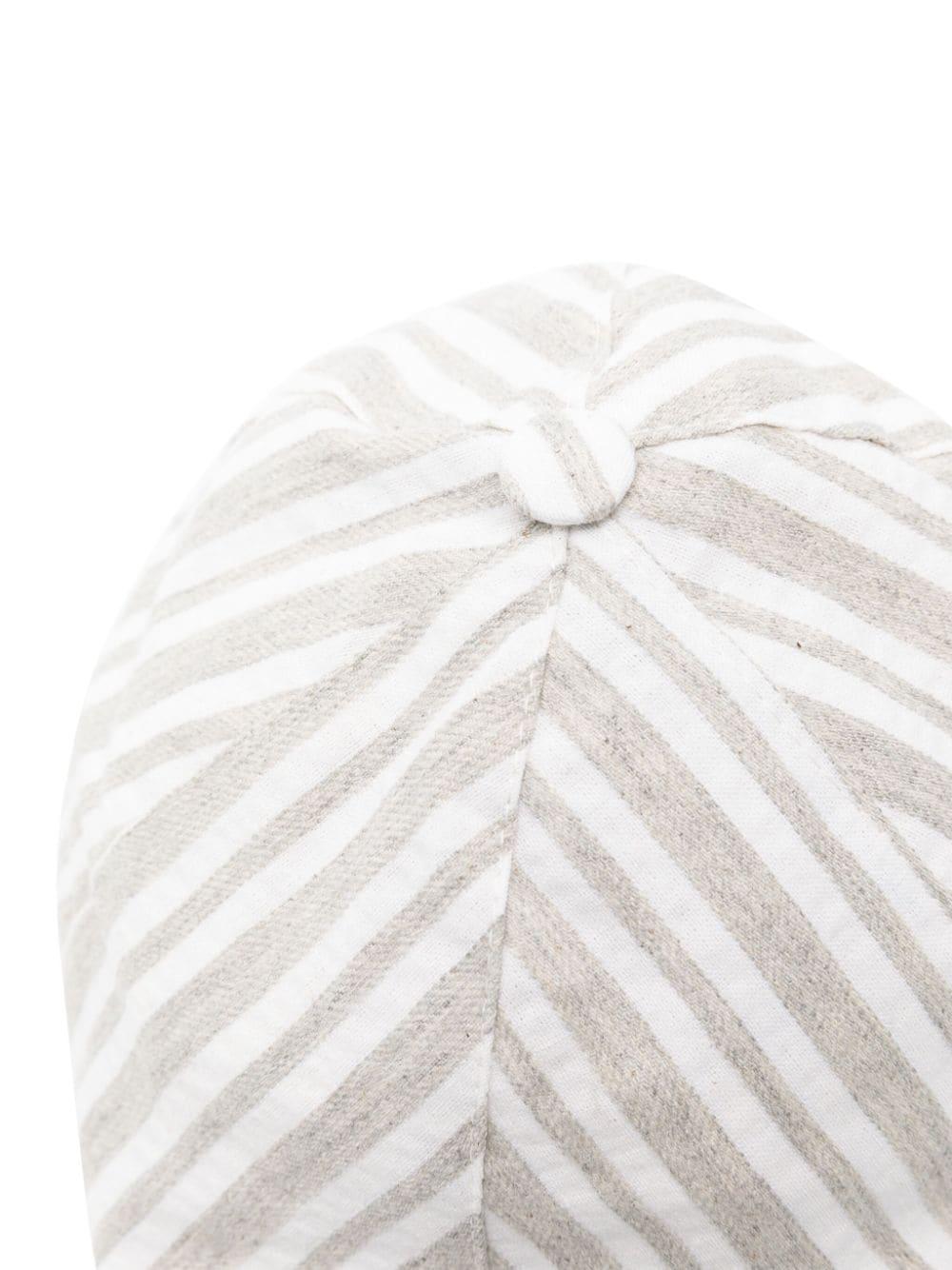 Berretto neonato grigio/bianco