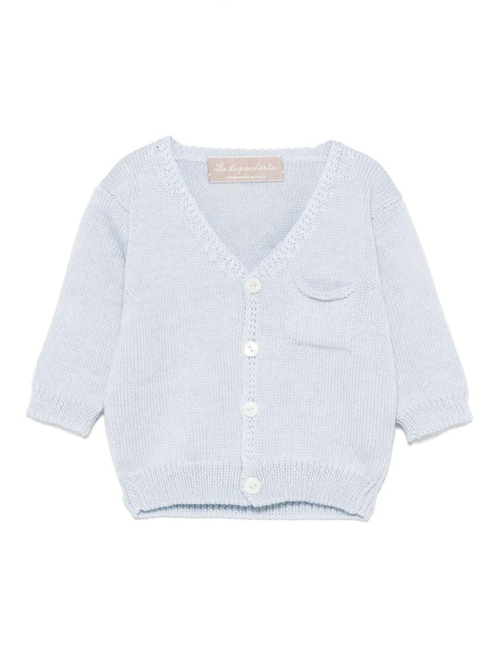 Cardigan azzurro neonato