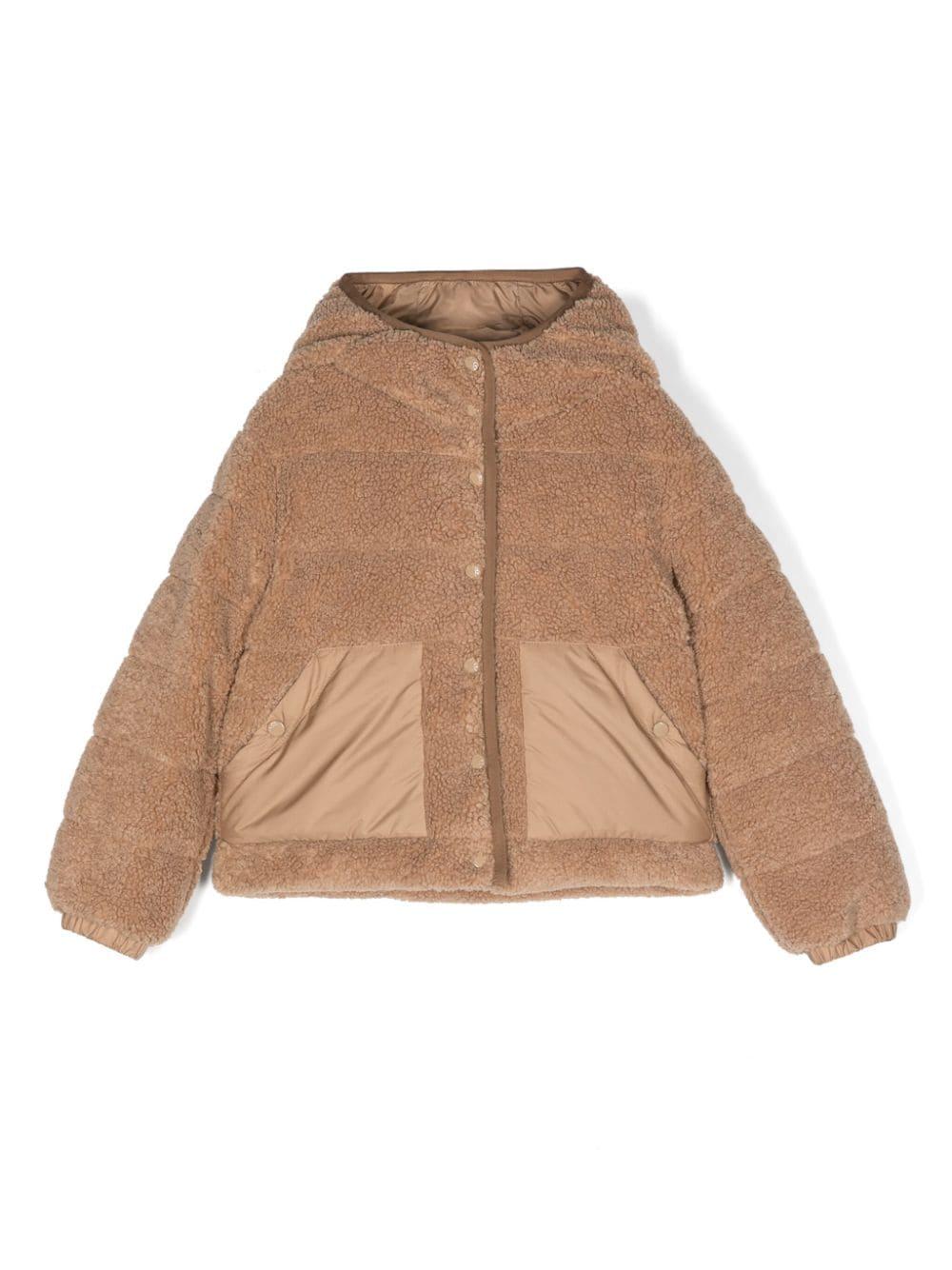 Piumino beige bambina 1A000385977H 22B Moncler Kids 