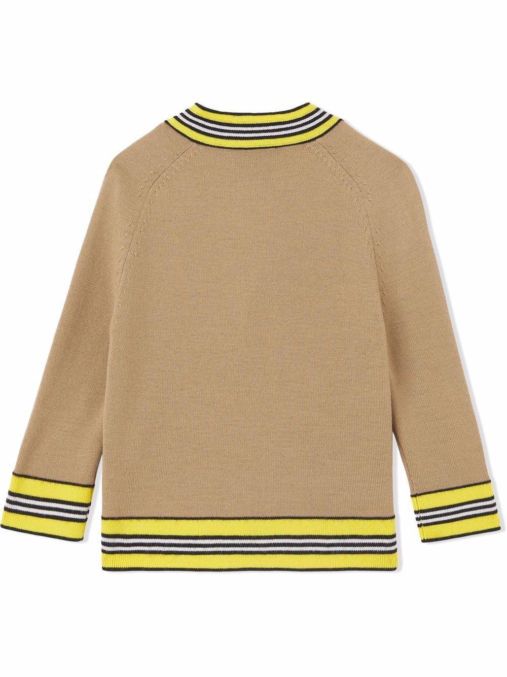 Cardigan beige neonato
