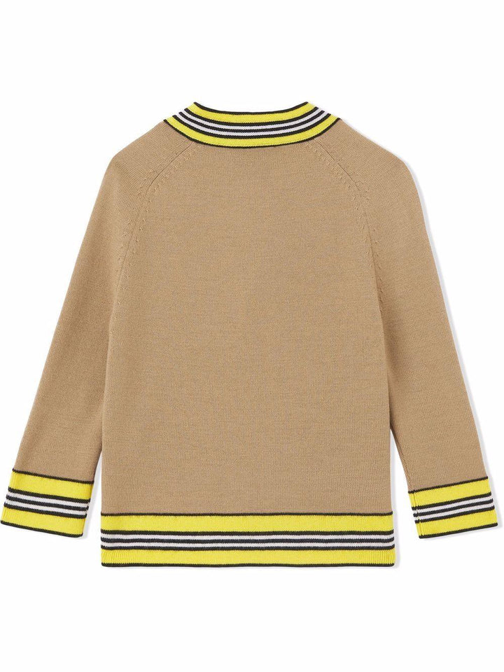 Cardigan beige neonato