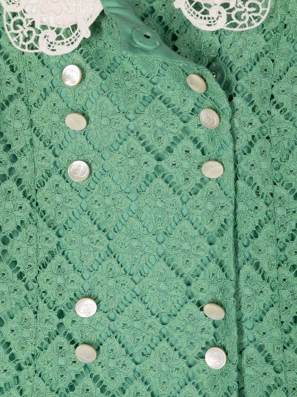 Cappotto verde bambina