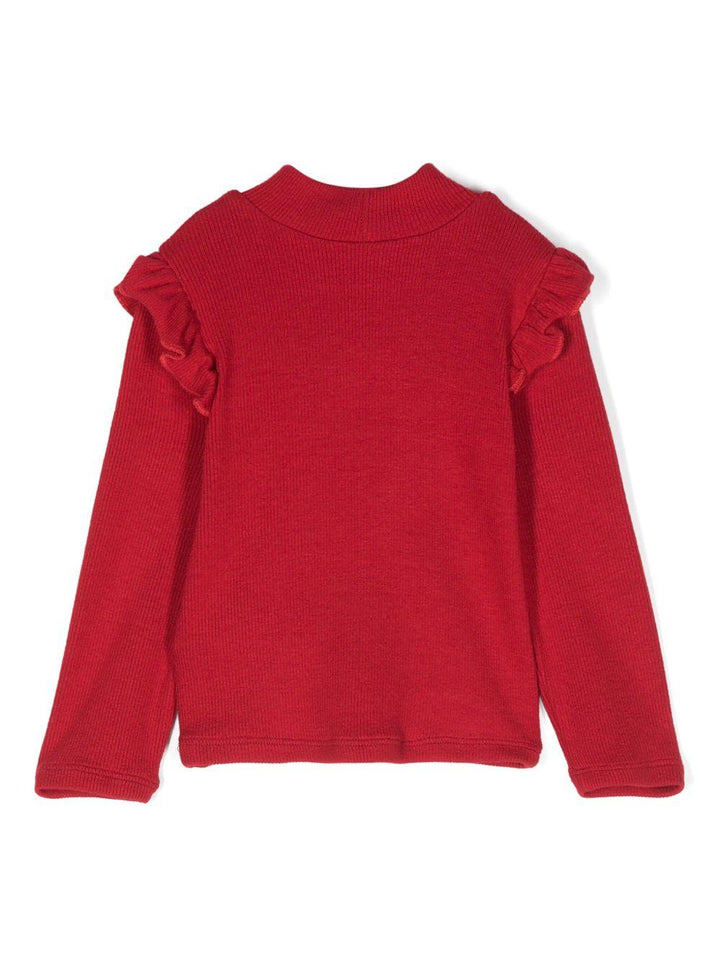 maglia mezzocollo rosso neonata 31D6234212 0043 Monnalisa kids 