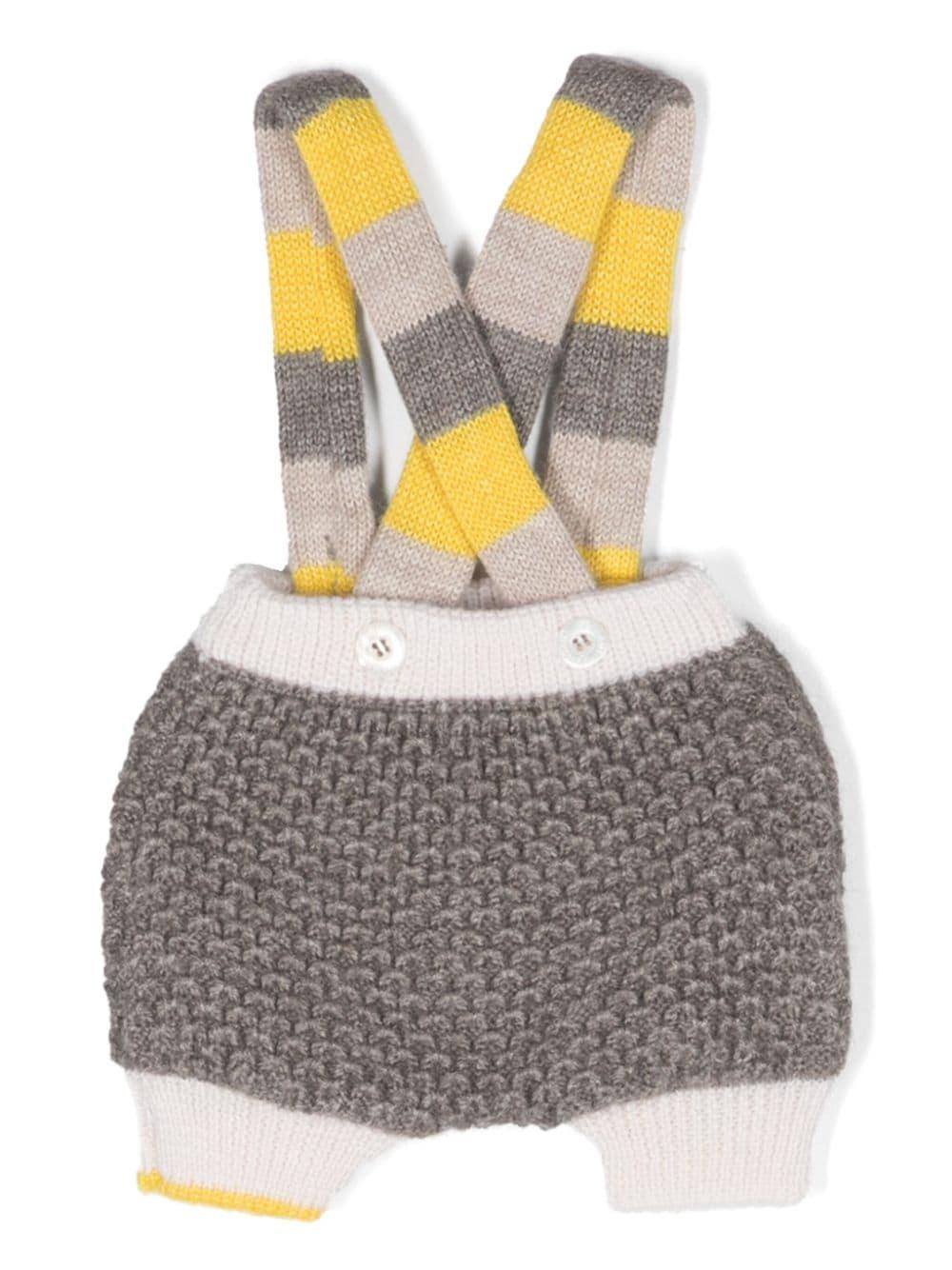 Salopette grigia neonato unisex