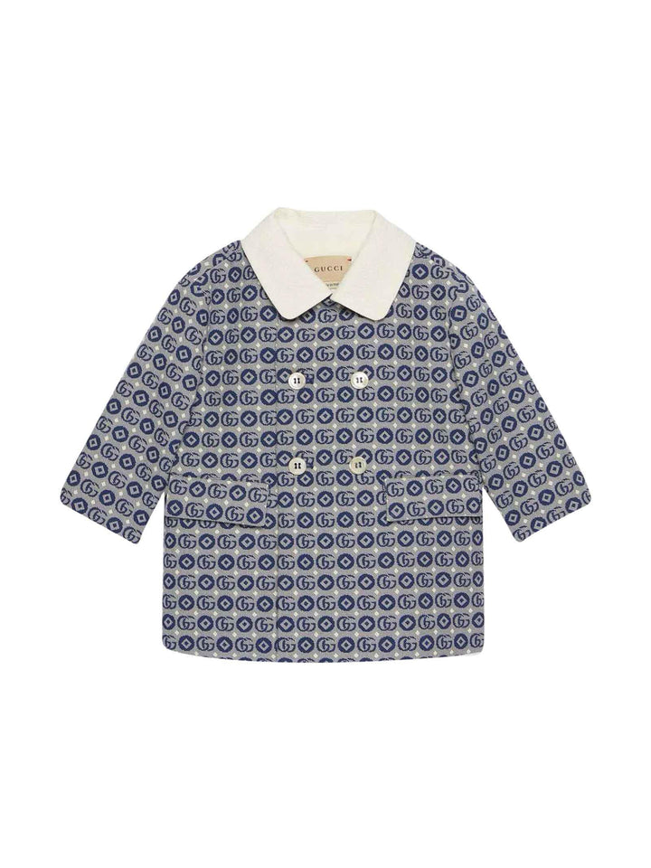 Cappotto blu neonato