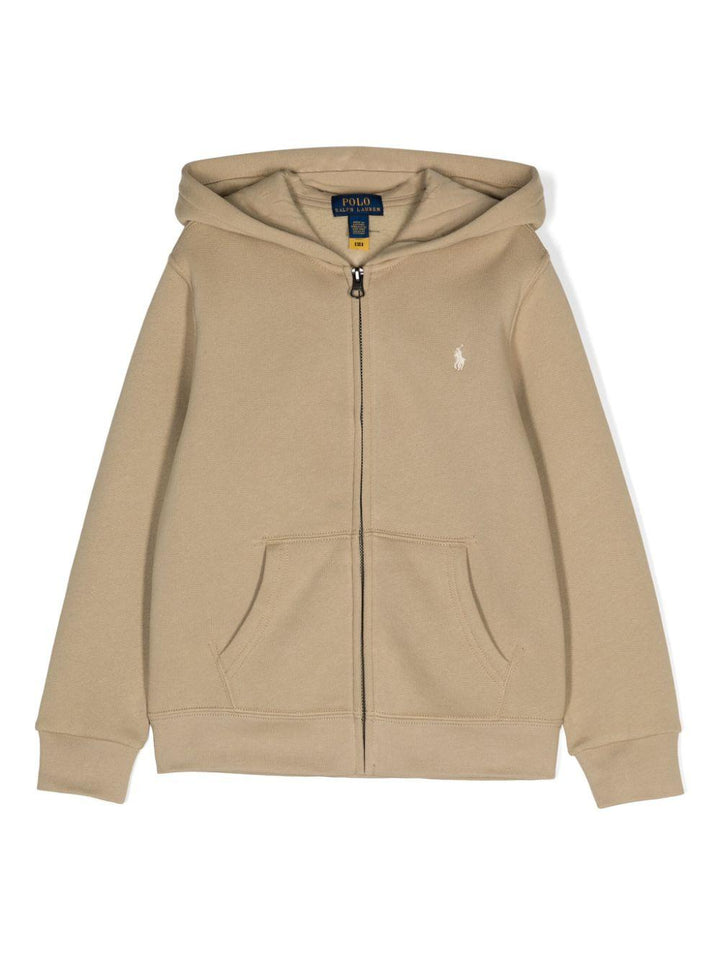 Felpa beige bambino