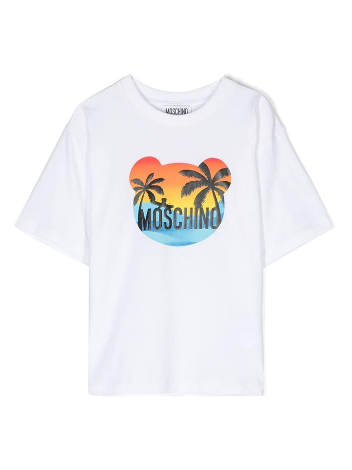 T-shirt bambino bianca/multicolore