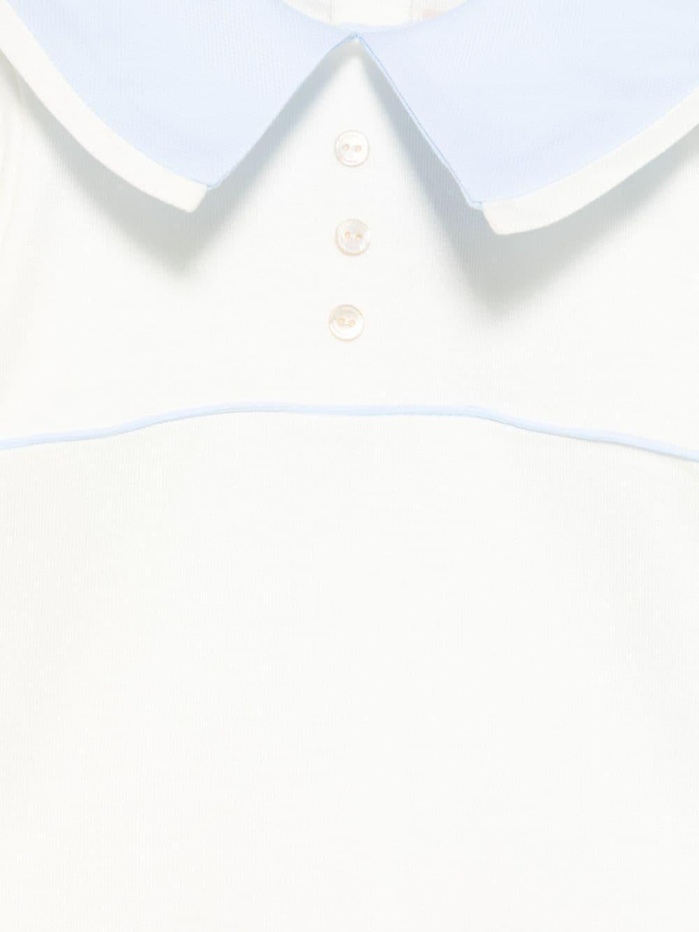 Tutina bianco/azzurro neonato