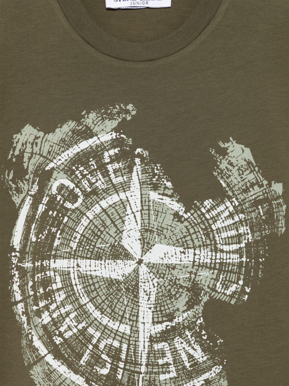 t-shirt verde bambino