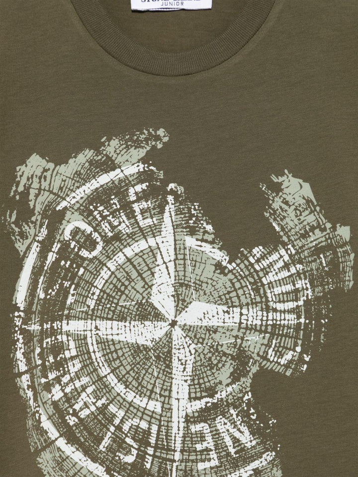t-shirt verde bambino