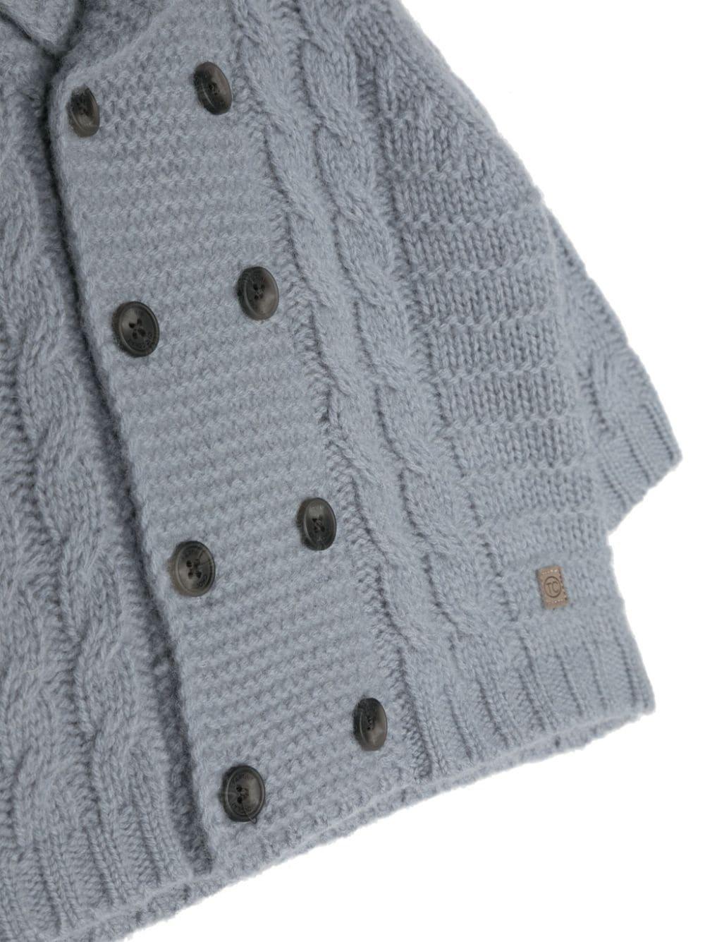 Cardigan blu neonato TX18091 40 TARTINE & CHOCOLAT 