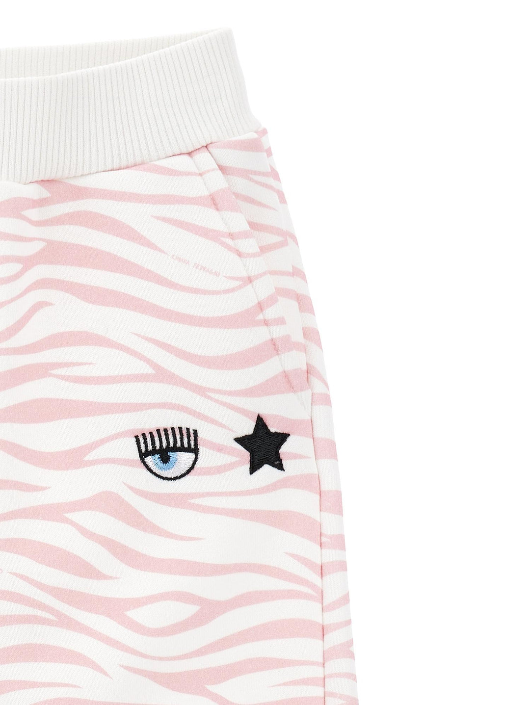 Pantaloni neonata con stampa e applicazione
