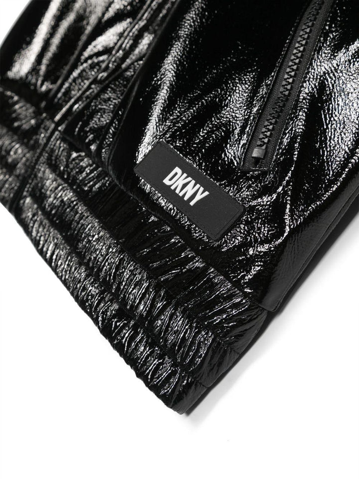 Gilet nero bambina con logo