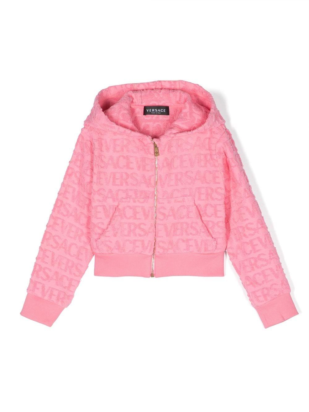 Felpa rosa bambina 10110961A08130 1PO20 VERSACE 