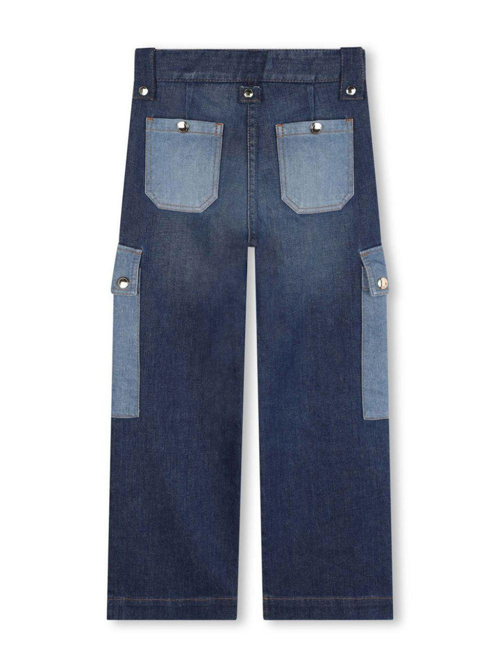 Pantaloni blu denim bambina